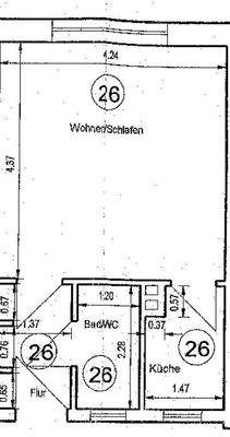 Grundriss WE 26