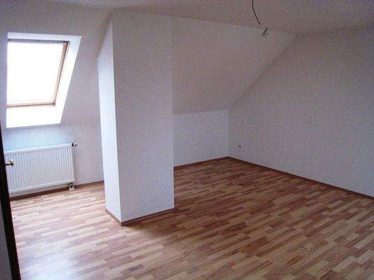 Blick ins Schlafzimmer