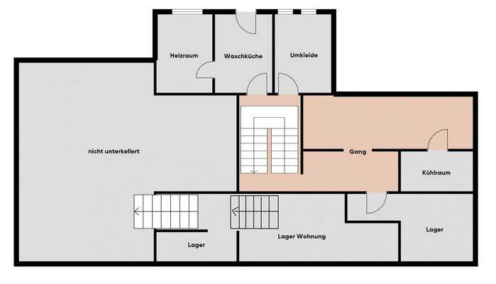 Grundriss ohne Maßstab - Keller