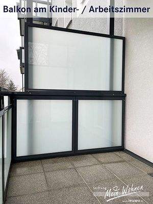 Balkon am Kinder- / Arbeitszimmer