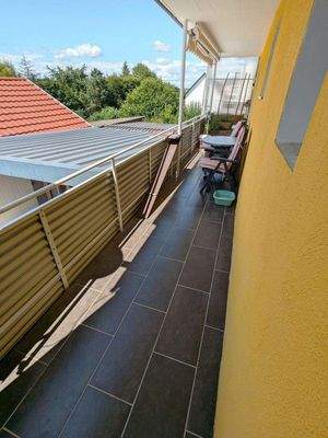 Balkon im Erdgeschoss