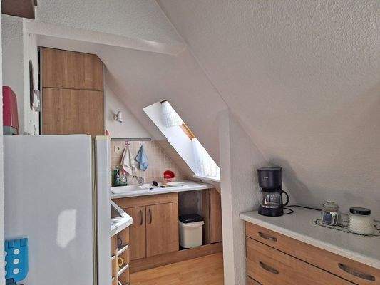Küche im Dachgeschoss