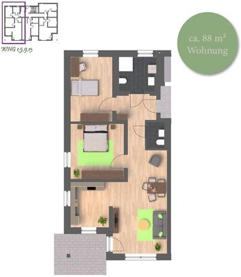 Grundriss W 1,5,9,13