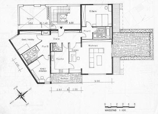 Die Wohnungsaufteilung