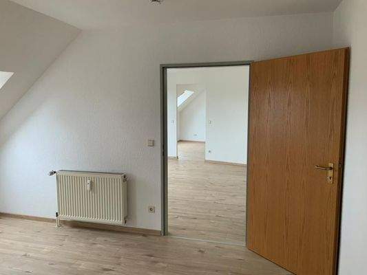 Schlafzimmer Richtung Wohnzimmer