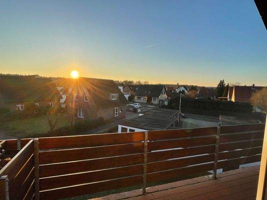 Sonnenuntergang Dachterrasse