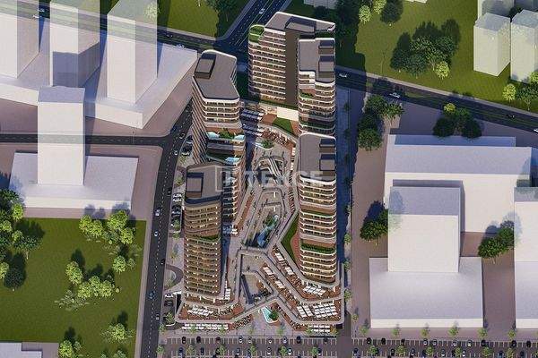 Apartments in a Mixed-Use Project with Indoor Pool in Ankara