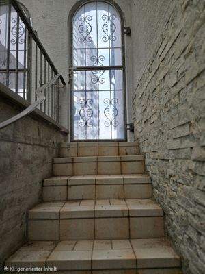 Ausgang aus dem Keller zu den Stellplätzen