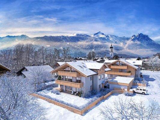 Außenansicht im Winter 