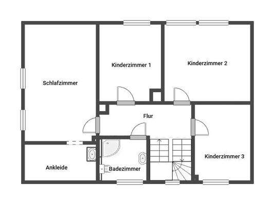 Grundriss 1. Etage