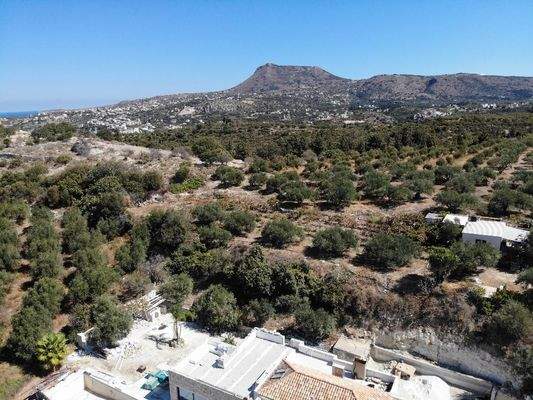 Kreta, Kera: Grundstücke mit Meer- und Bergblick nahe Kalyves zu verkaufen