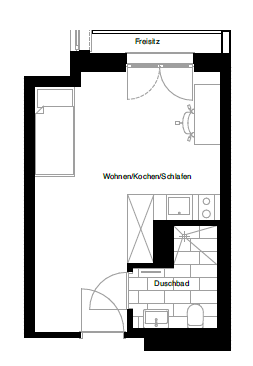 Grundriss Wohnungstyp M2