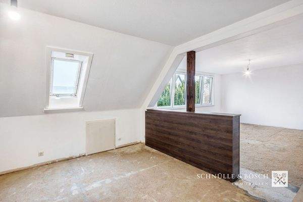 Esszimmer und Wohnzimmer sind verbunden