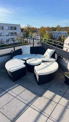 Sonneninsel der Vormieter mit Polster