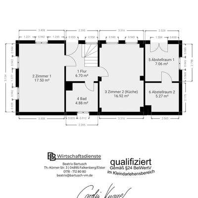Grundriss Seitengebäude Erdgeschoss
