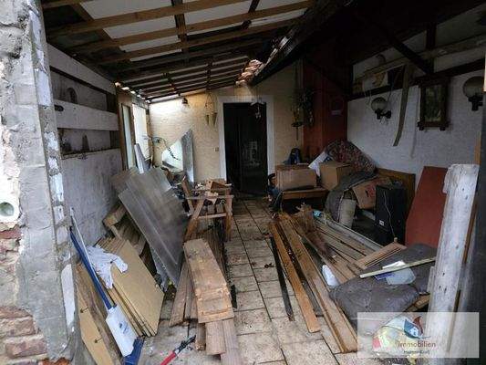 Überdachter Eingang