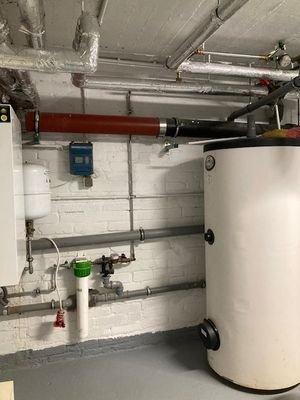mit Warmwasser