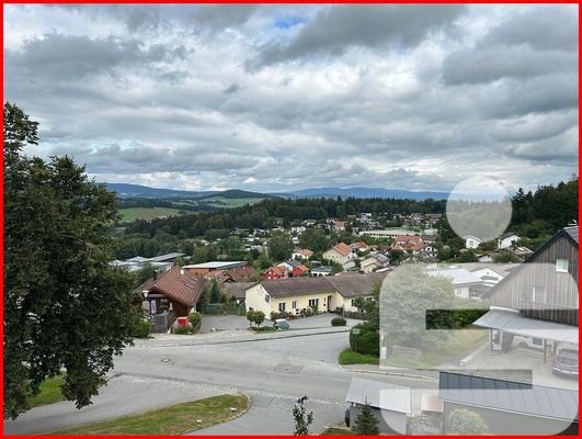 Blick vom Balkon