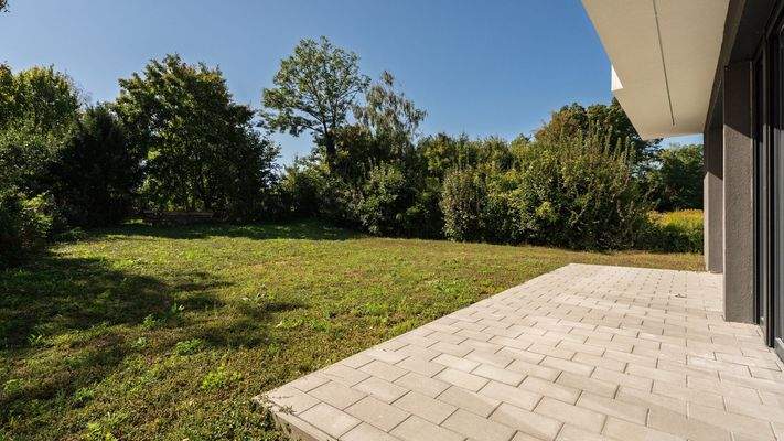 Terrassenblick in den Garten