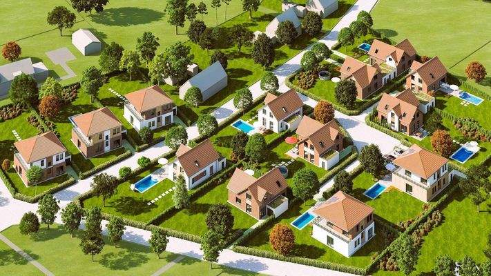 Visualisierung Baugebiet