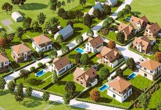 Visualisierung Baugebiet