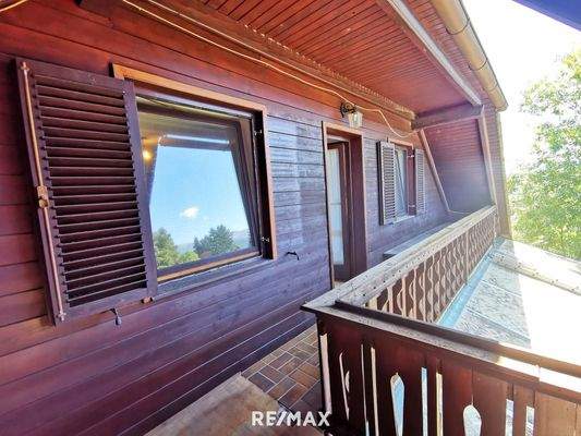 Dachterrasse und Balkon Westen