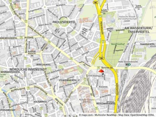 Geolyzer Kartenausschnitt