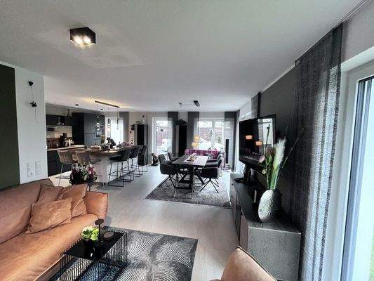 Blick vom Wohnzimmer