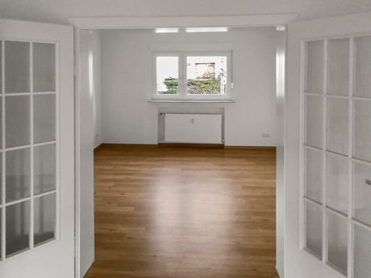 Blick in das Schlafzimmer