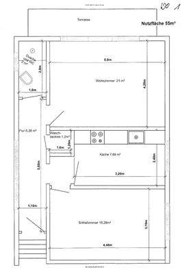 Grundriss Wohnung 1