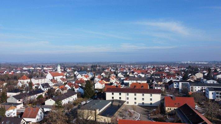 Luftbildaufnahme umliegende Umgebung