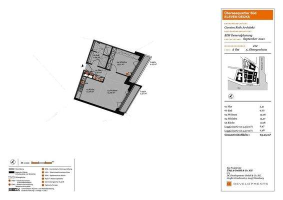 Grundriss WE 212 Eleven Decks
