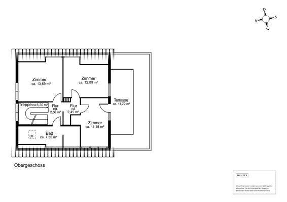 Grundriss Obergeschoss
