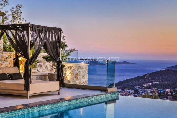 Luxury Sea View Villa with Extensive Amenities in Kalkan Antalya