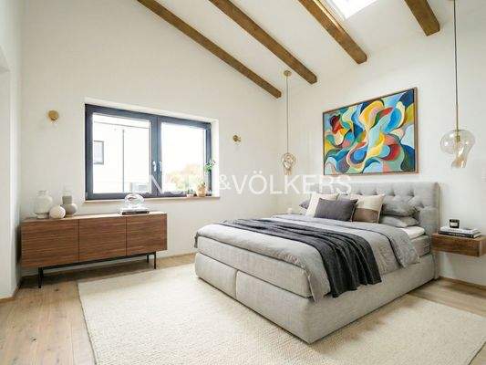 Schlafzimmer - EG -  Einrichtungsbeispiel - virtually staged*