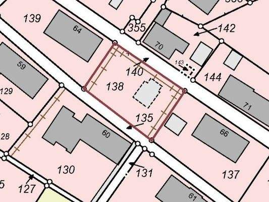 Flurkarte mit Markierung