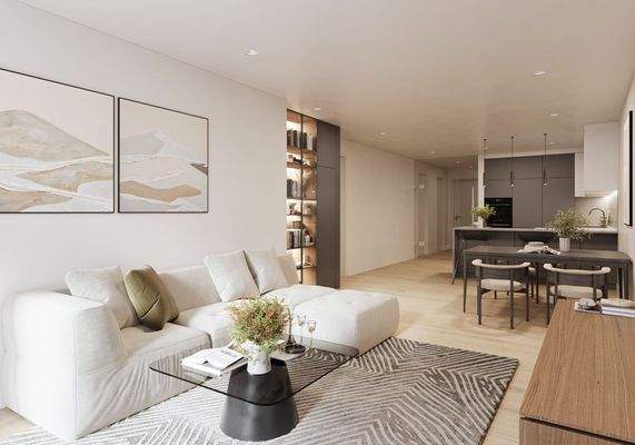 Wohnen & Küche Ansicht 3 Visualisierung (1)