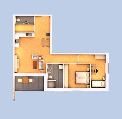 3D Ansicht Wohnung 02