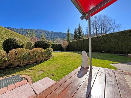 Bergblick von der Südterrasse