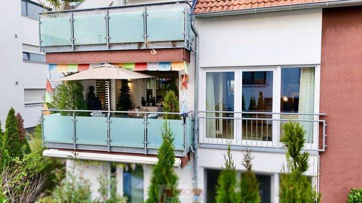 Blick auf die Loggia