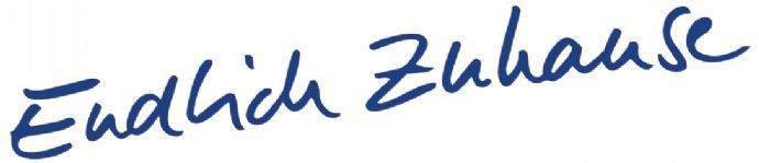 Endlich Zuhause weiß hinterlegt