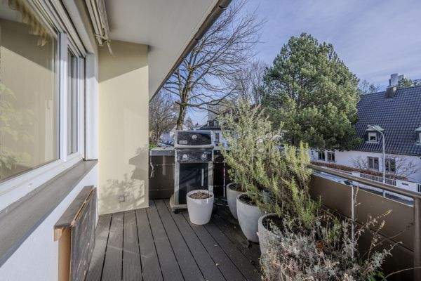 Balkon mit Südausrichtung