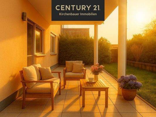 Ihre Terrasse mit eigenem Gartenbereich