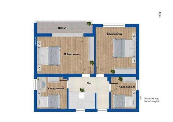 Grundriss Obergeschoss