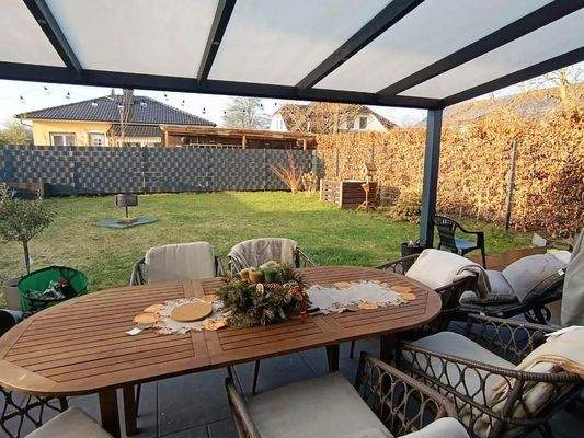25qm überdachte Terrasse