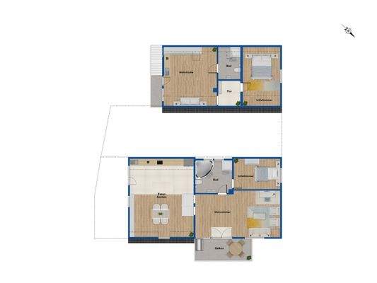 Grundriss Obergeschoss