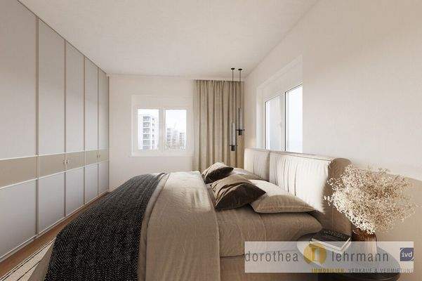 Virtuell: Schlafzimmer