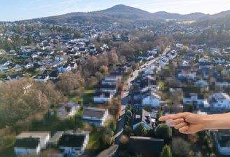 Luftaufnahme nach Süden / Oelbergblick