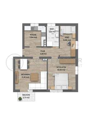 Rueßstraße 54, Grundriss