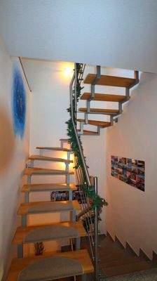 Treppe auf den Spitzboden